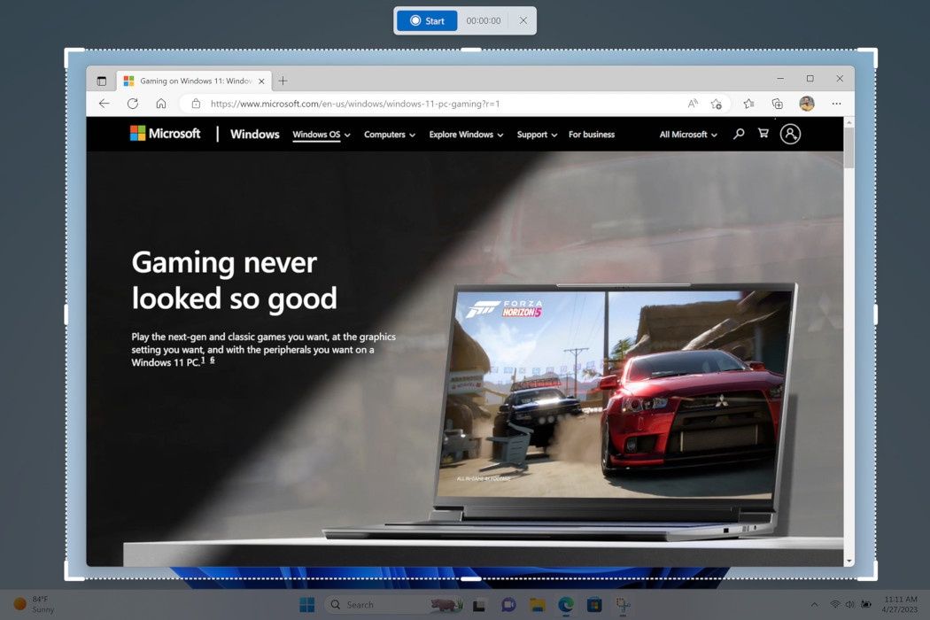 Windows 11 przechwyć ekran