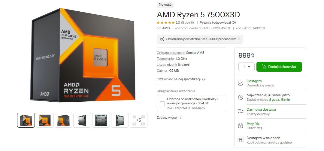 AMD Ryzen 5 7500X3D
