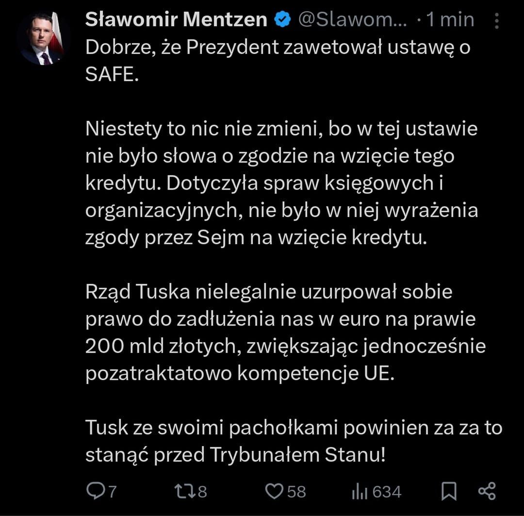 Komentarze polityków