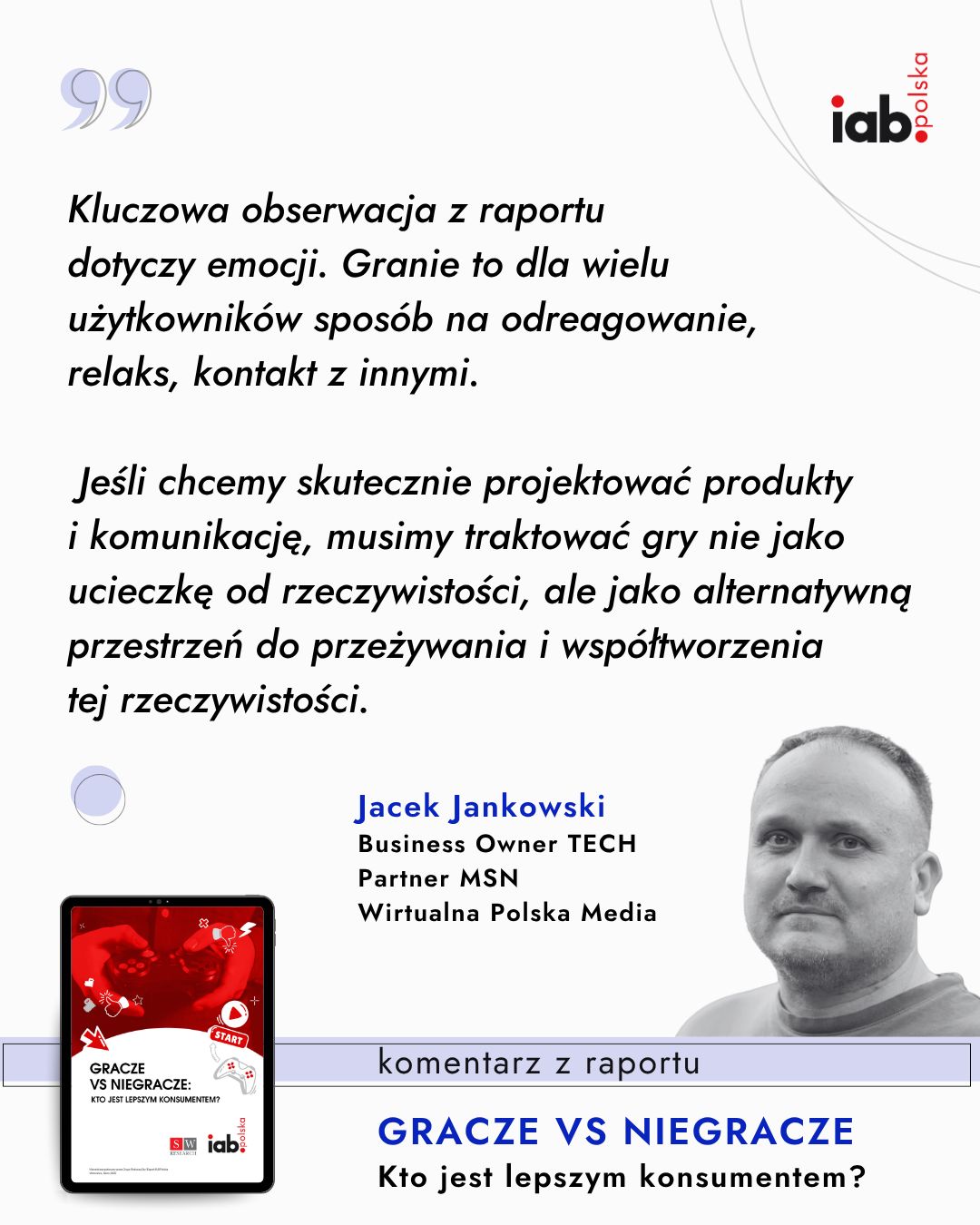 Jacek Jankowski - komentarz