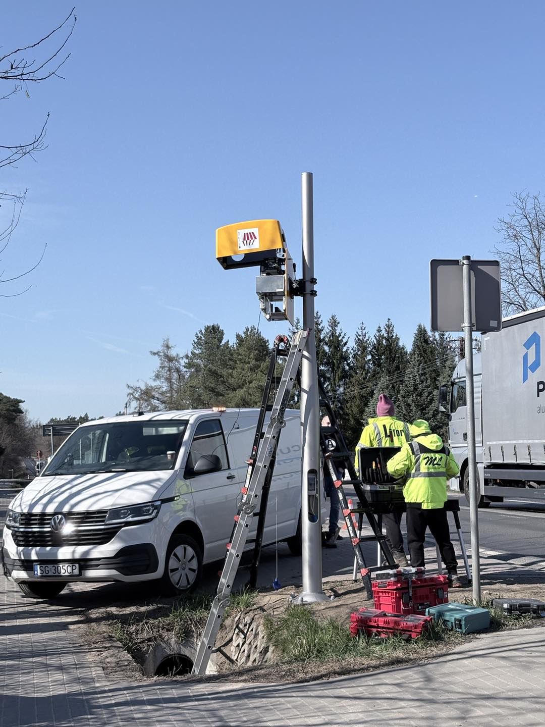 Fotoradar przy ul. Warszawskiej 