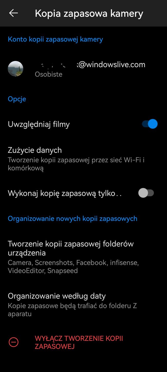 Jak przenieść zdjęcia na nowy telefon - synchronizacja z OneDrive