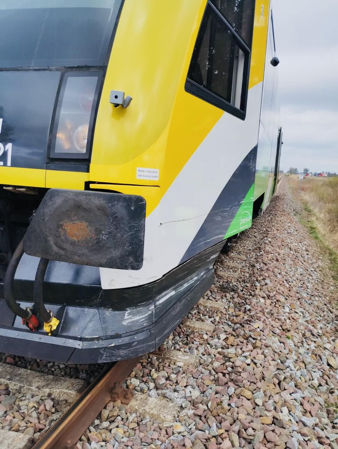 Zderzenie karetki z szynobusem