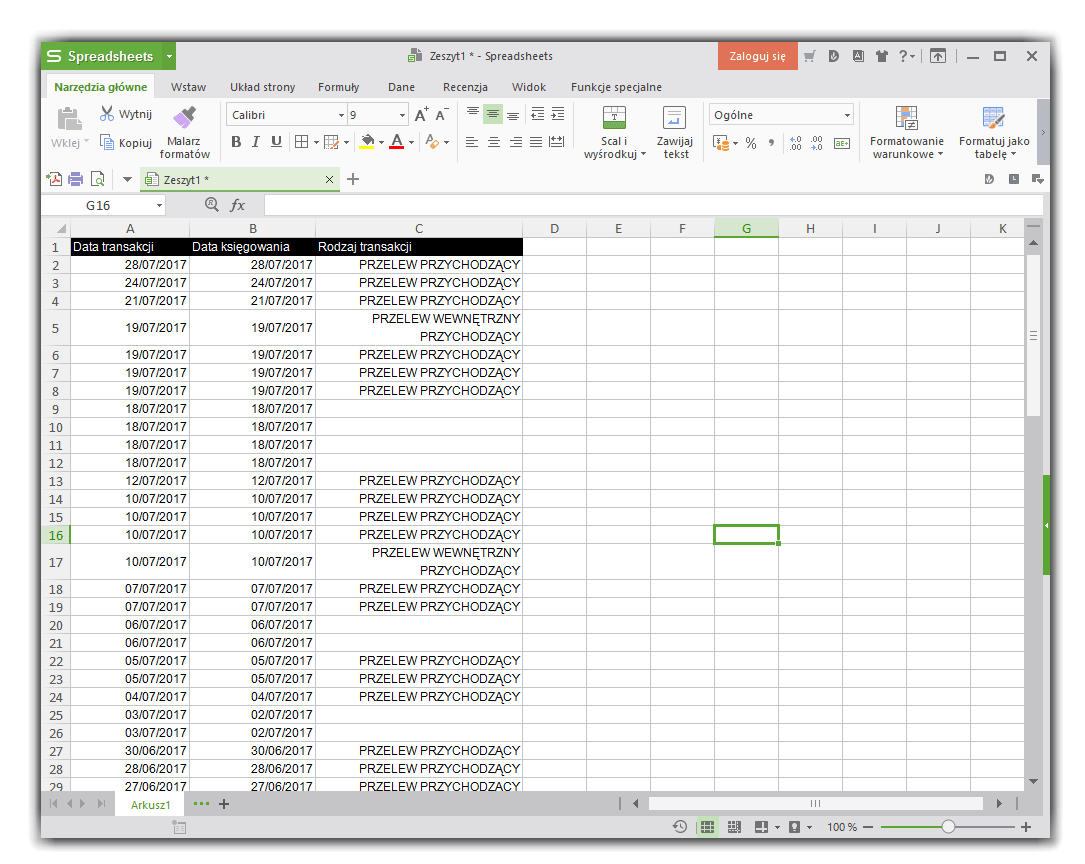 WPS Office Spreadsheets