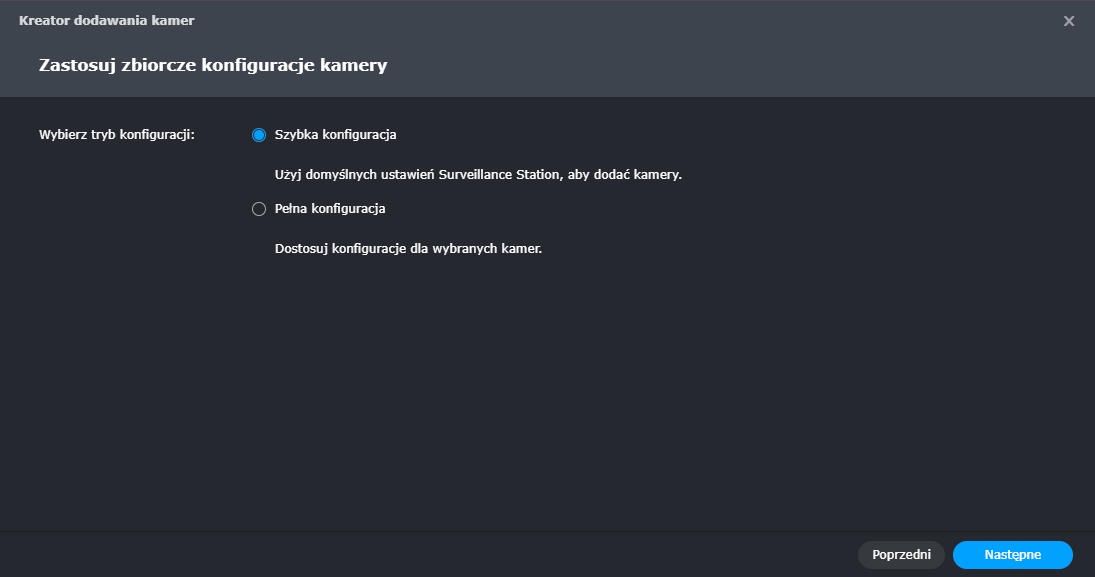 Synology BC500 - konfiguracja 3