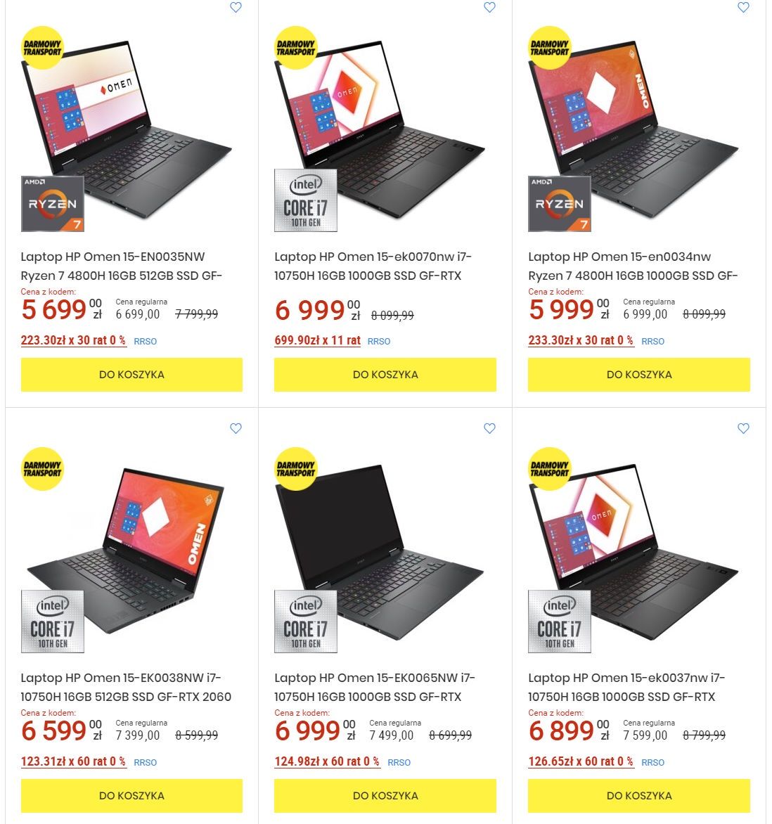 OMEN 2021 - oferta