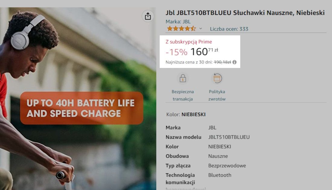 JBL T510BT promocja