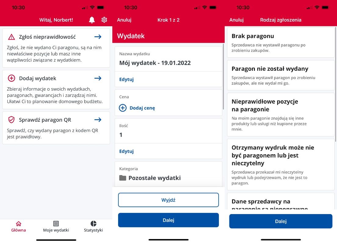 Aplikacja e-Paragony
