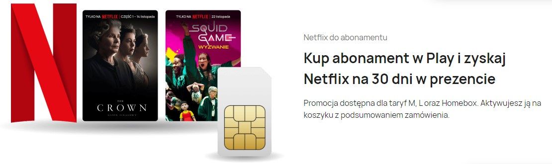Netflix za darmo w PLAY