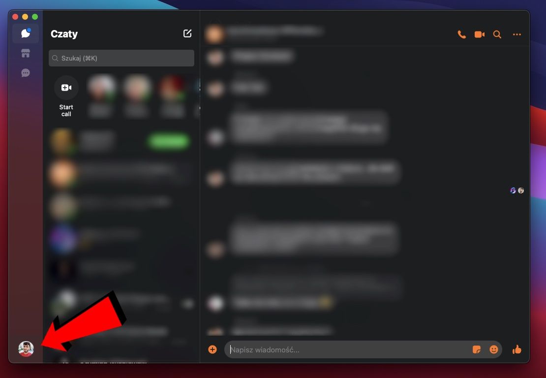 Messenger - wylogowanie z aplikacji na komputerze