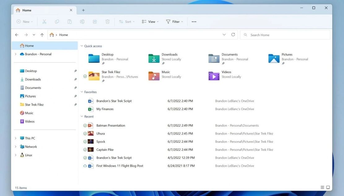 Windows 11 - Eksplorator plików