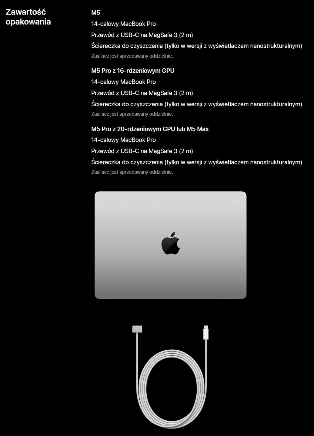 Apple MacBook Pro 2026 - zestaw