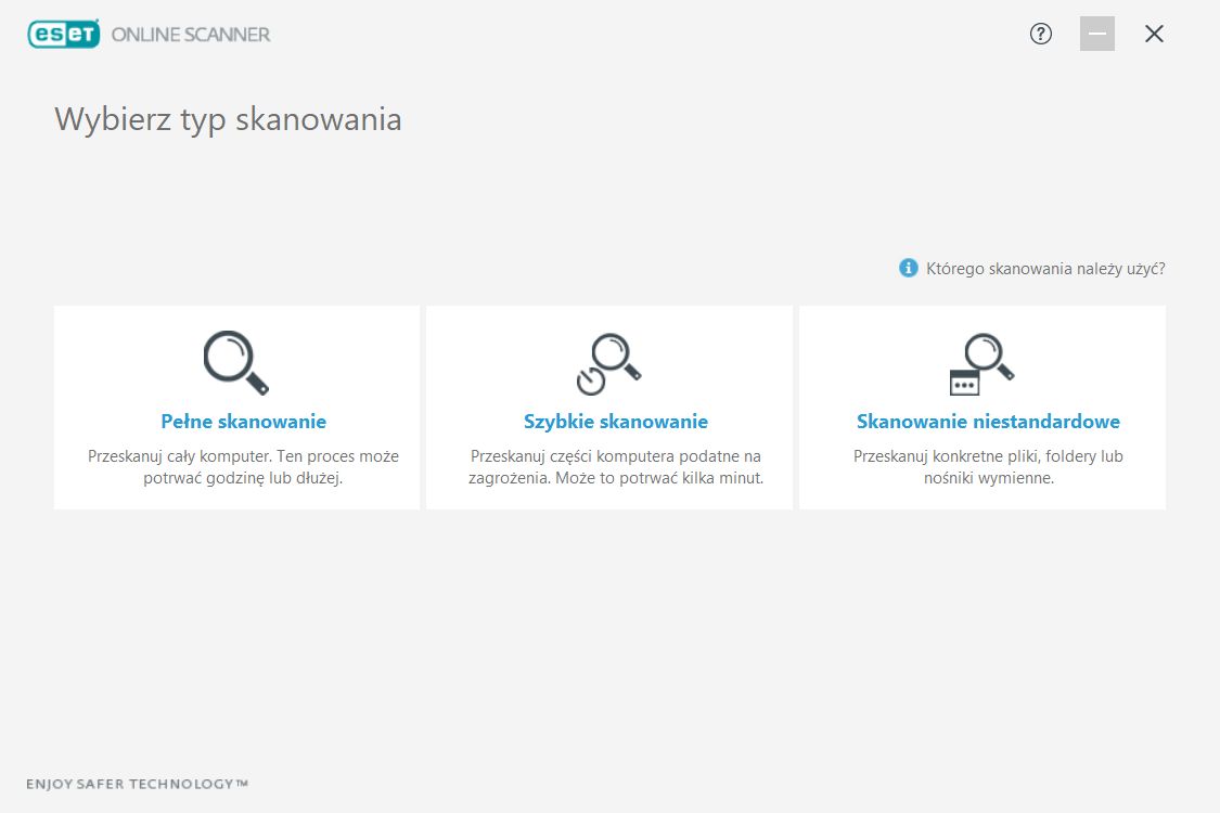 ESET Skanowanie antywirusowe