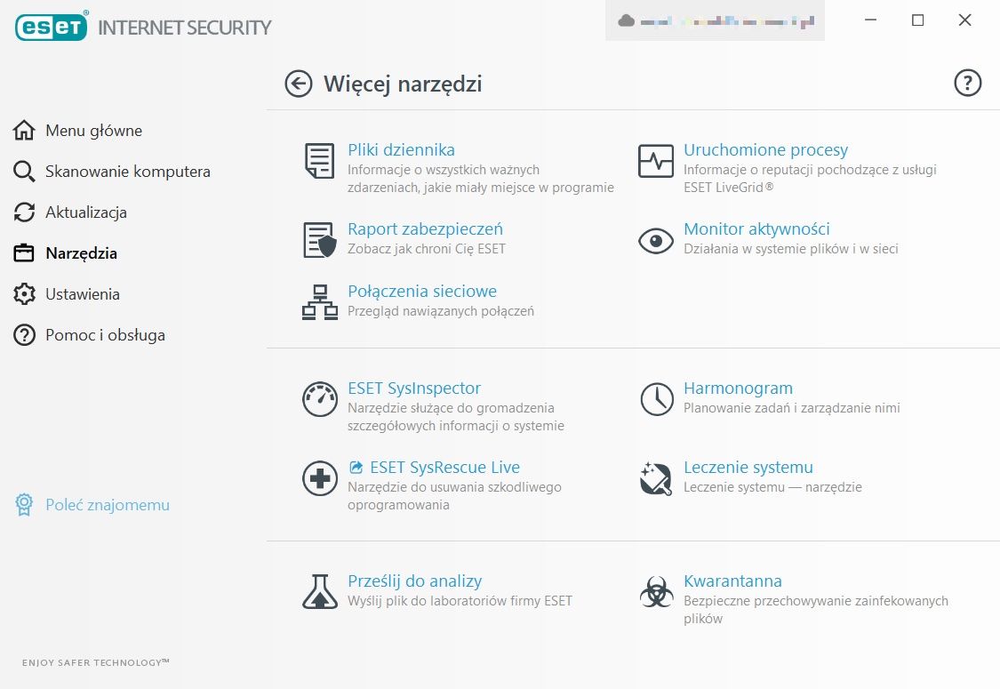ESET narzędzia dodatkowe