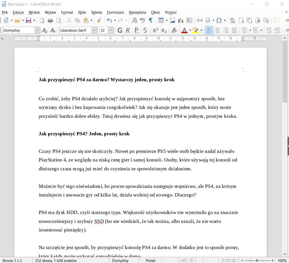 LibreOffice Writer