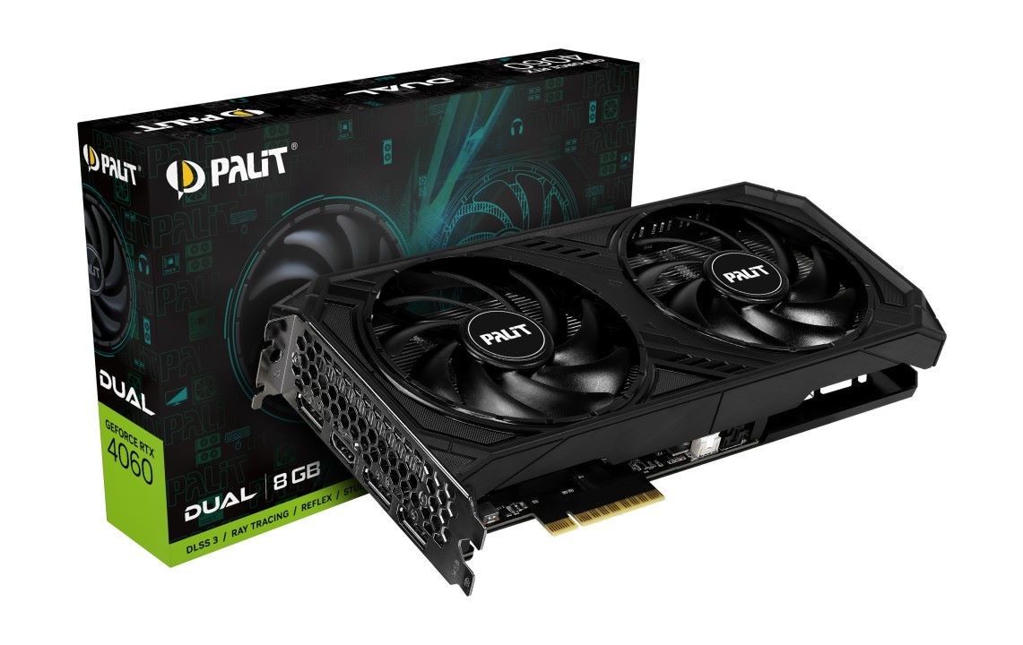 Palit GeForce RTX 4060 Dual 8GB DLSS 3 pudełko