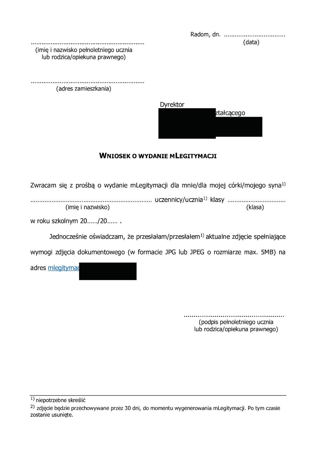 przykladowy wniosek