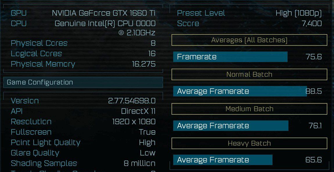 Nvidia GeForce GTX 1660 Ti - Ashes of the Singularity