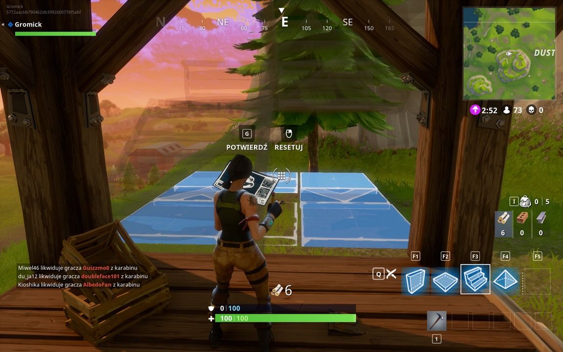 Fortnite: Battle Royale - budowanie ze schematu