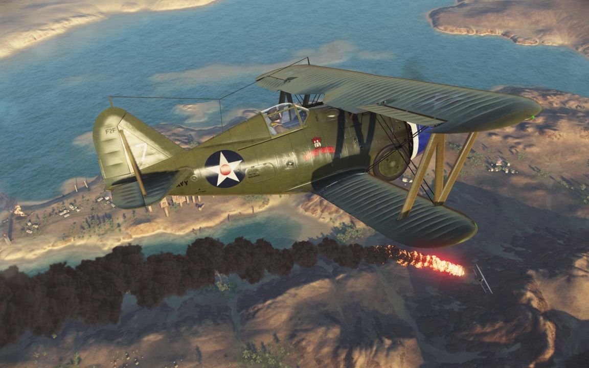 World of Warplanes 2.0 - spadający samolot
