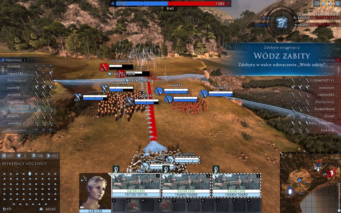 Total War: Arena - wódz zabity