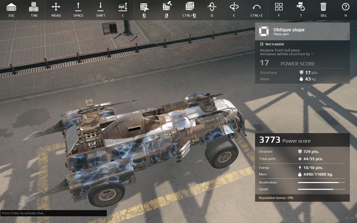 Crossout - konstruowanie pojazdu