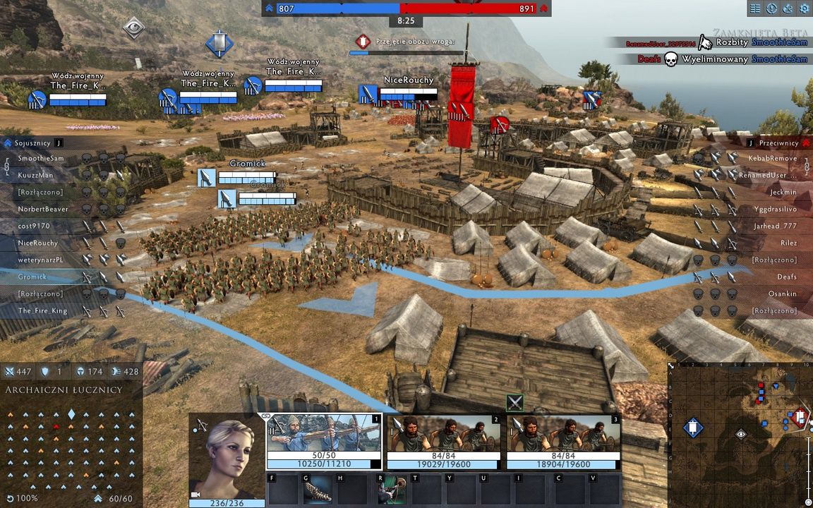 Total War: Arena - przejmowanie obozu wroga
