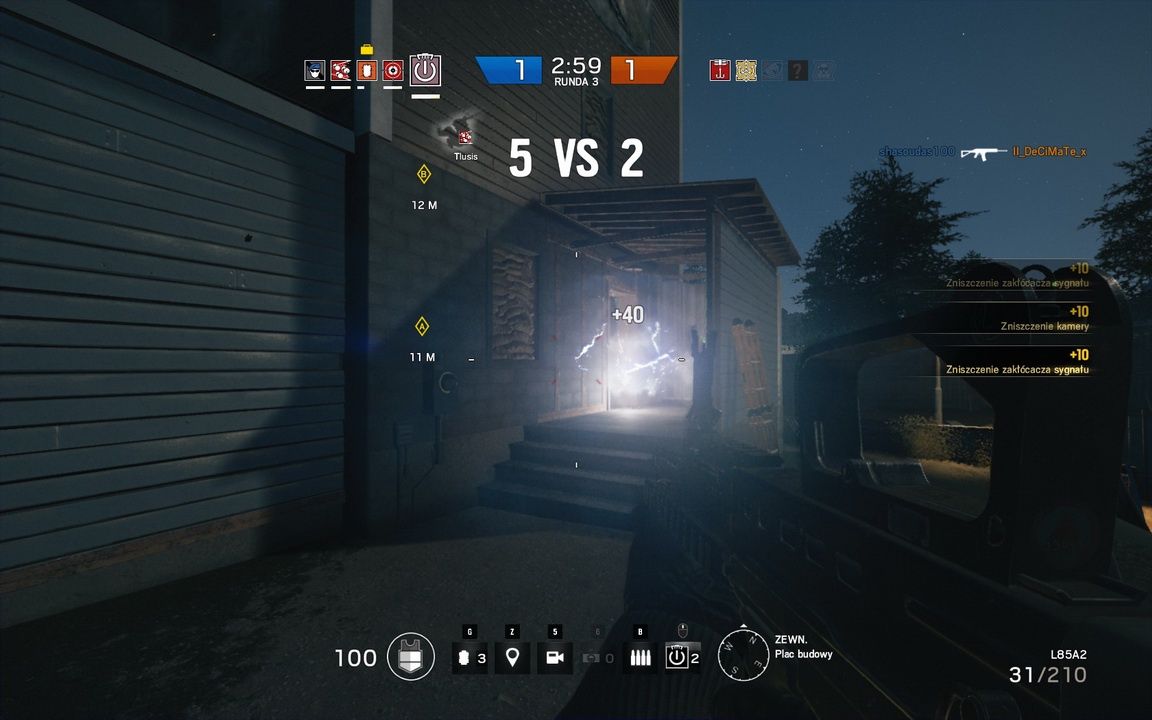 Rainbow Six Siege - granat emp w działaniu