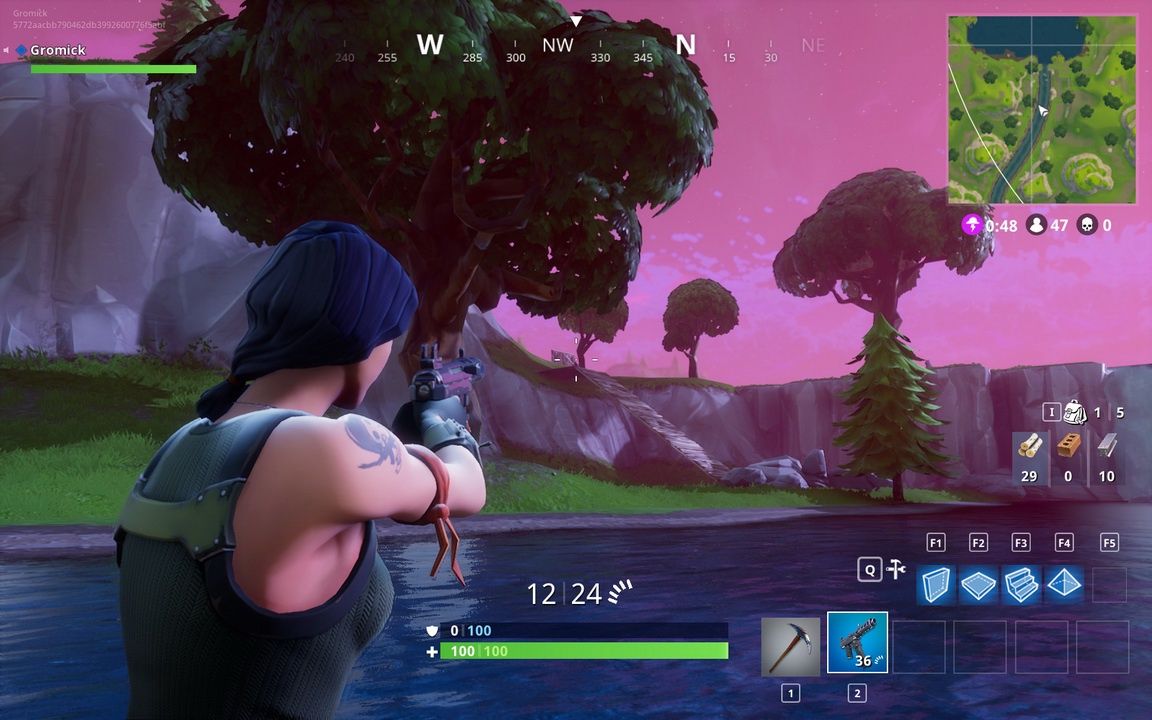 Fortnite: Battle Royale - ostrożne lustrowanie terenu