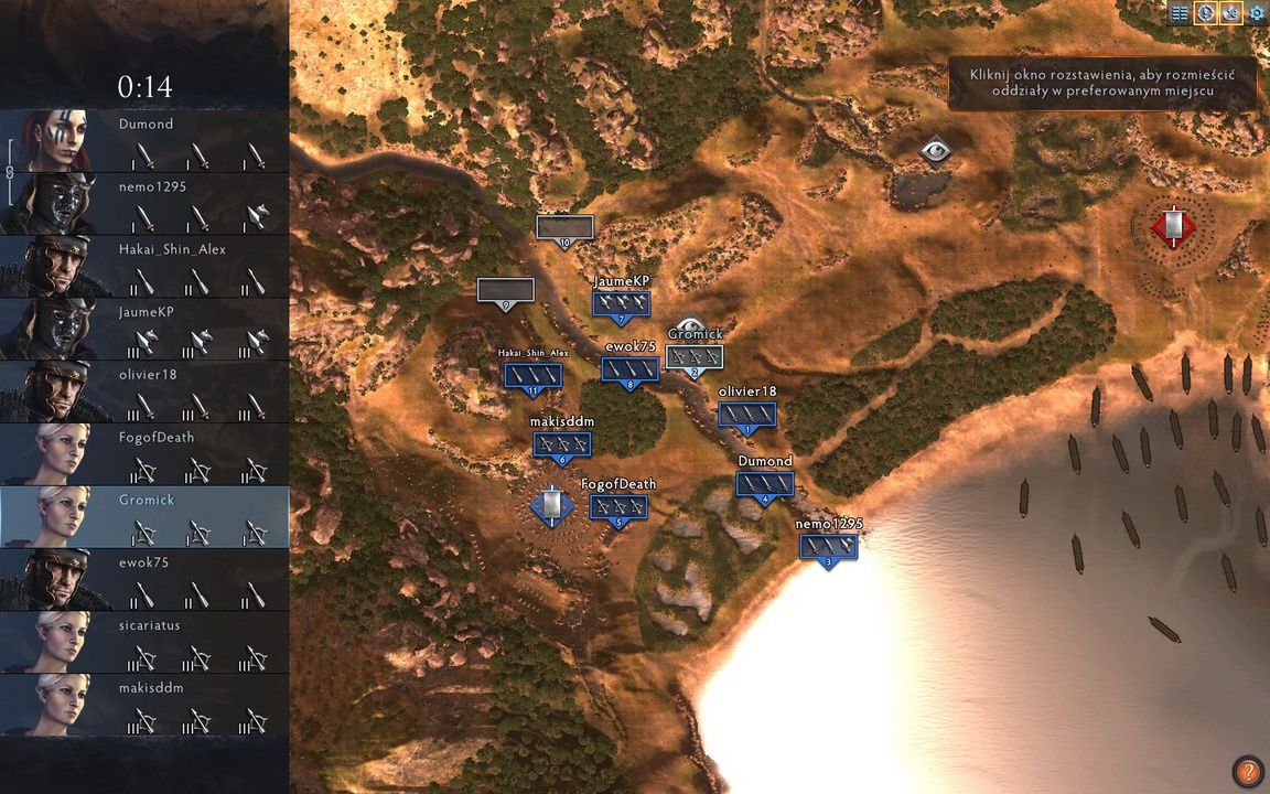 Total War: Arena - rozstawianie oddziałów przed bitwą