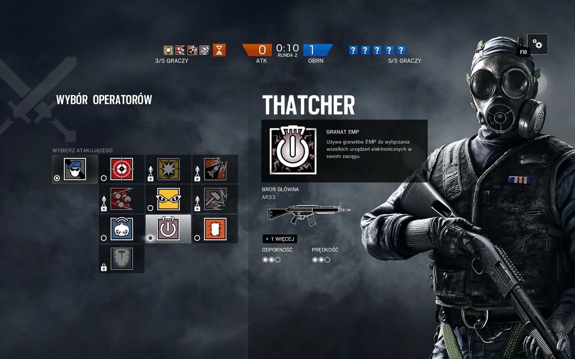 Rainbow Six Siege - wybór operatorów