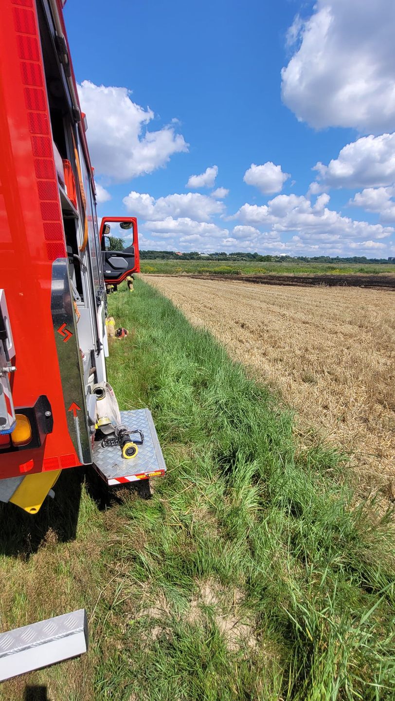 Pożar zboża