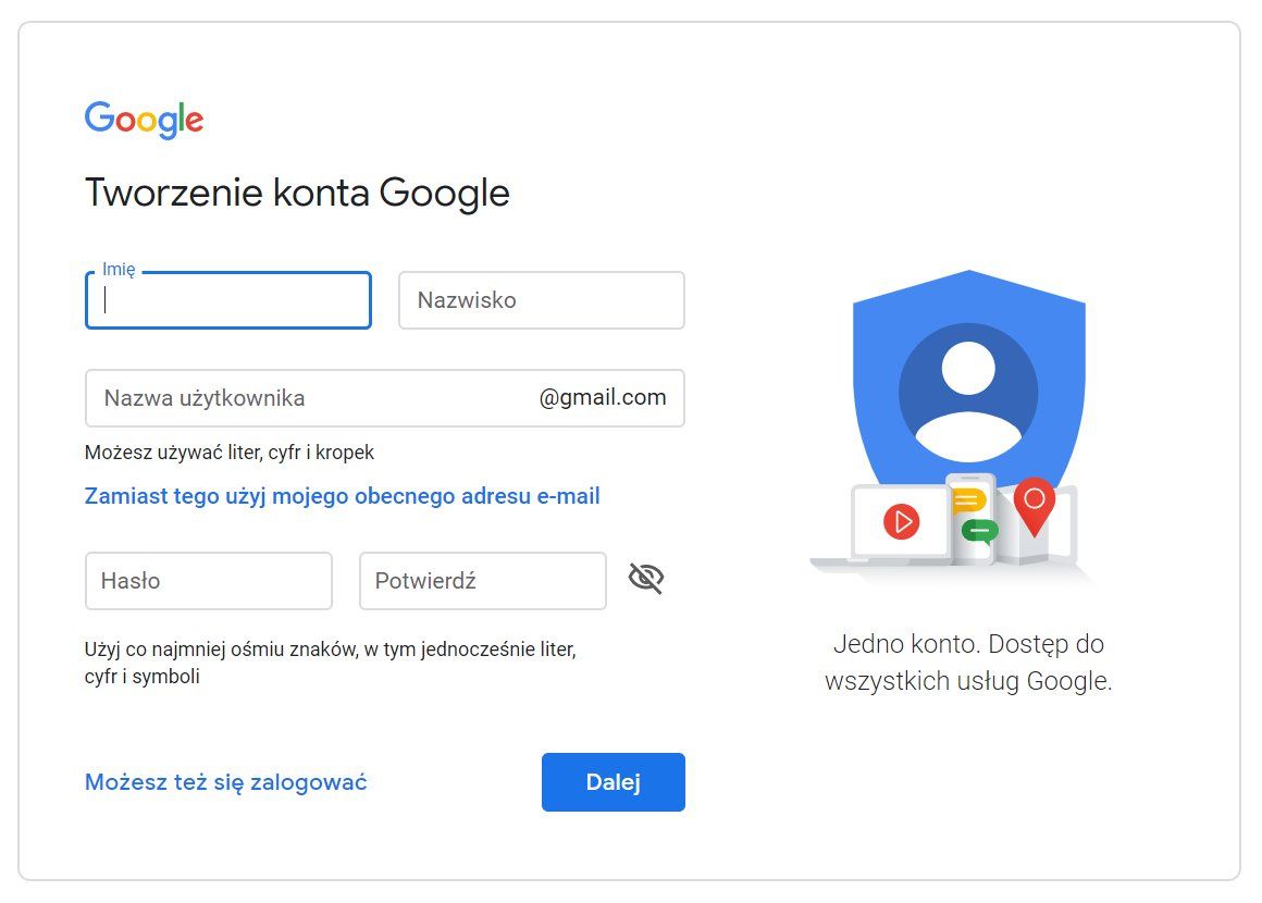 Jak założyć pocztę GMail - część 1