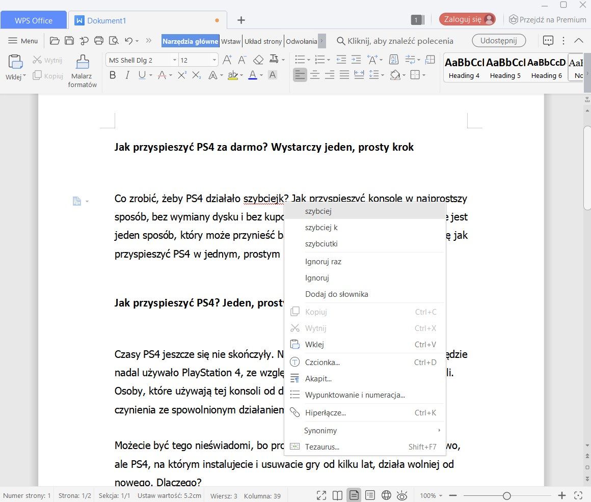 WPS Office Writer