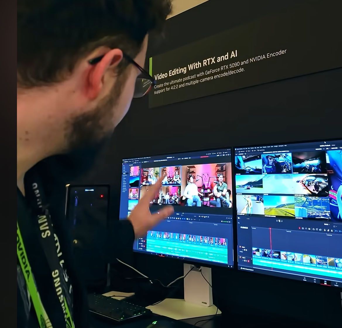 NVIDIA CES 2025 - NVENC w Davinci