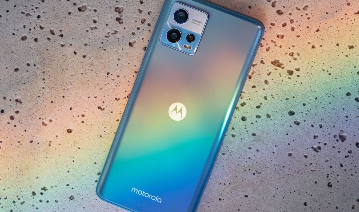 Moto G72 niebieska