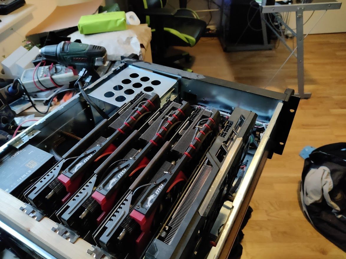 Koparka kryptowalut z kartami Radeon R9 390