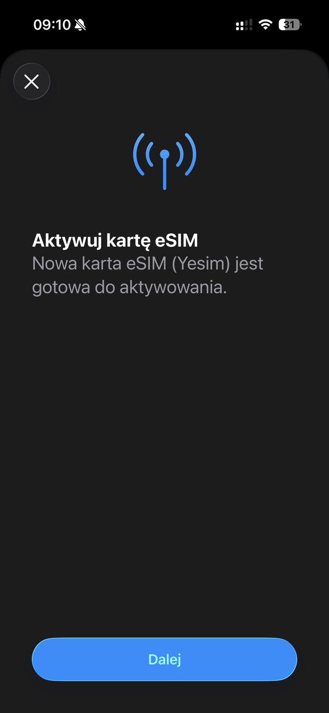 Instalacja eSIM