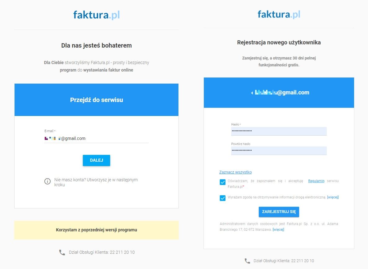 faktura.pl rejestracja