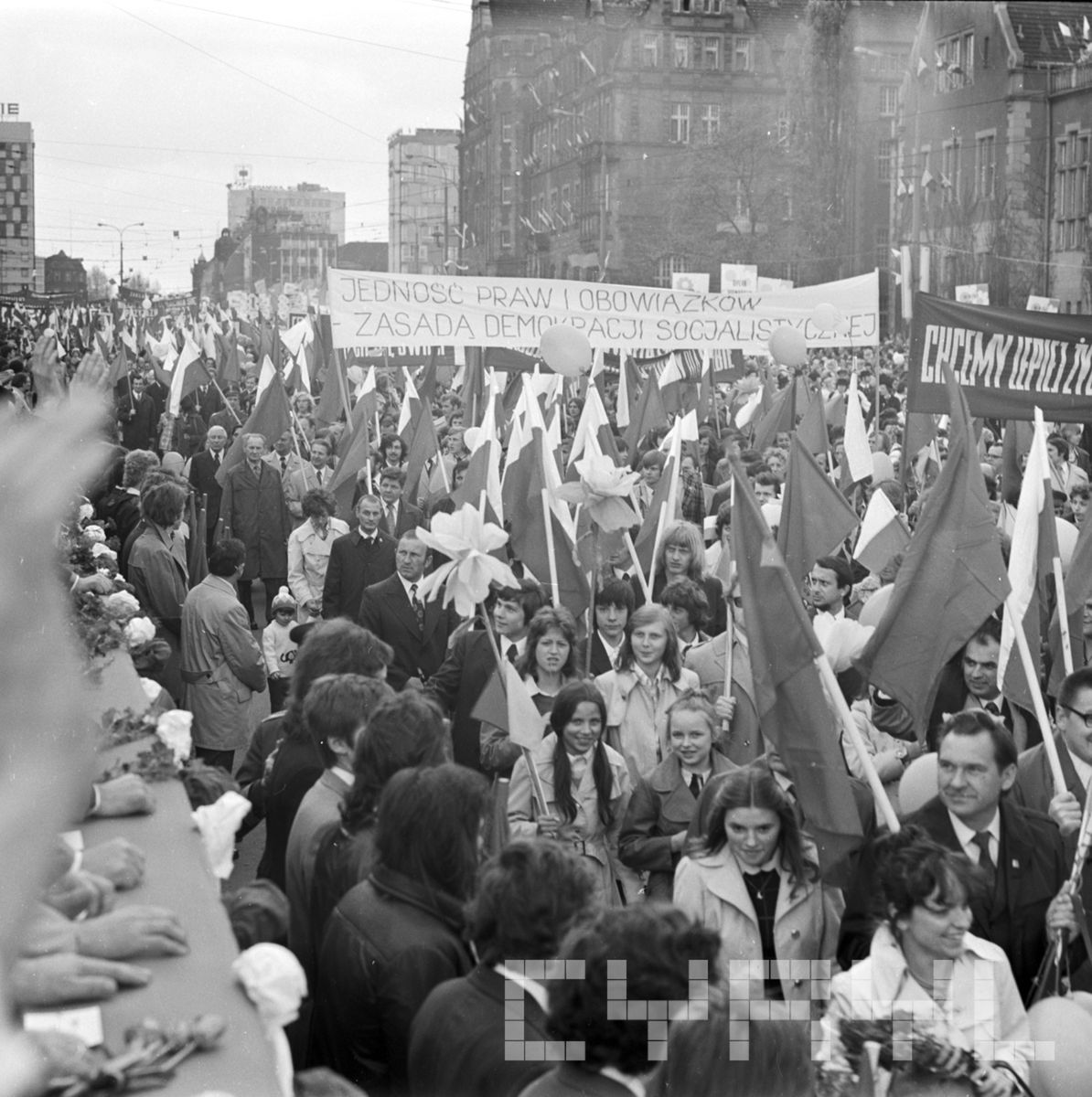 Pochody pierwszomajowe w Poznaniu w latach 1974-1975