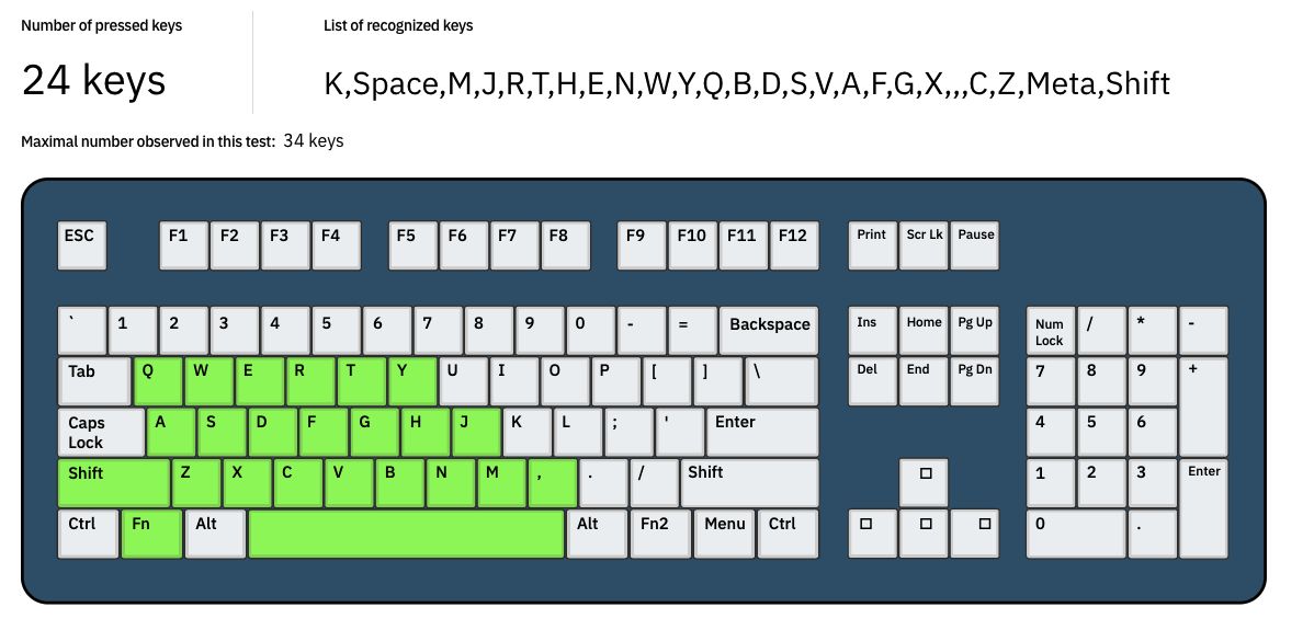 Genesis Thor 303 TKL - test key rollover
