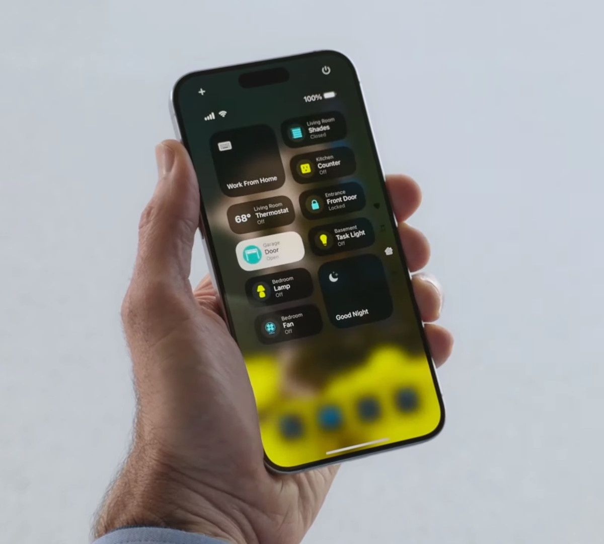 Centrum sterowania w iOS 18