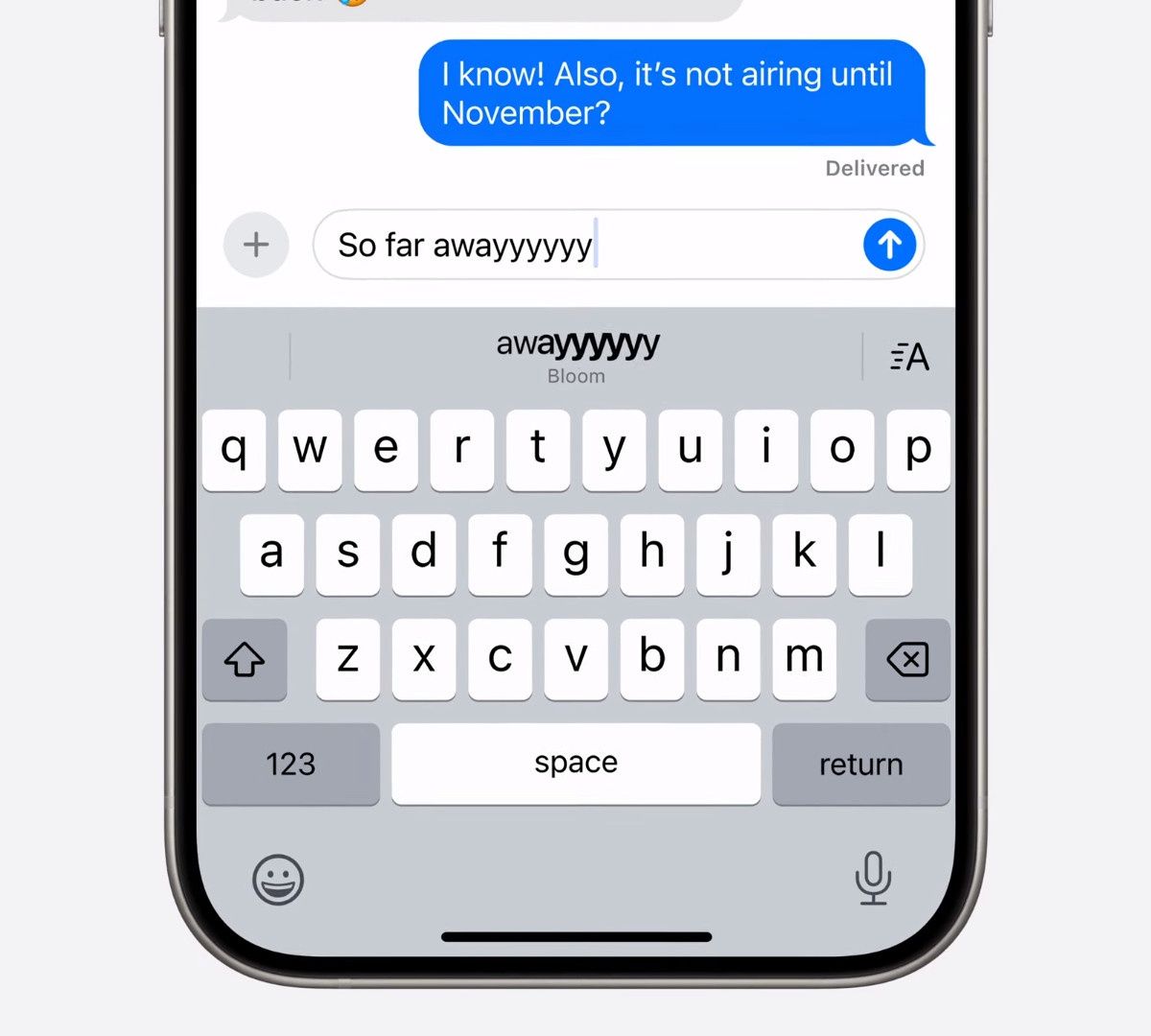 Animowany tekst w iOS 18