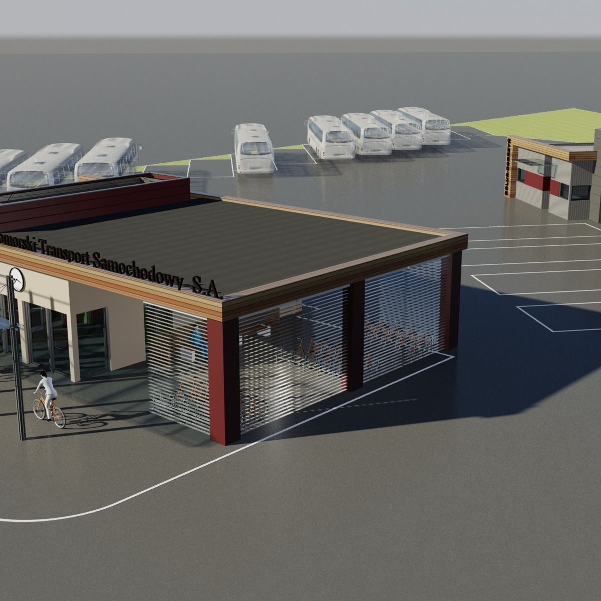 Wizualizacja dworca w Golubiu-Dobrzyniu