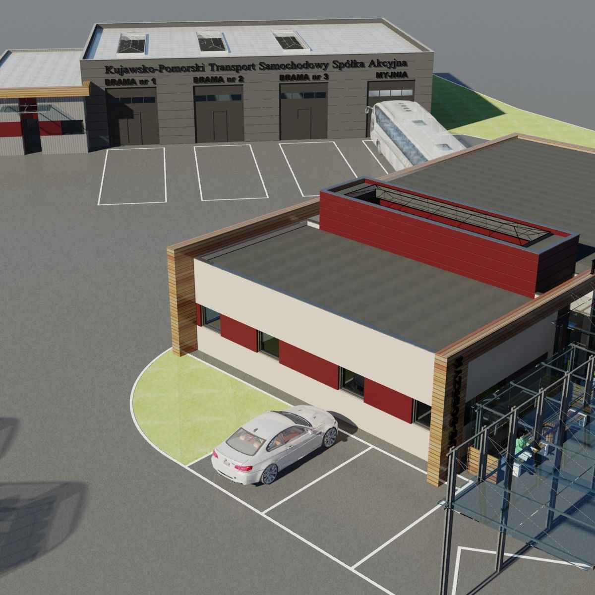 Wizualizacja dworca w Golubiu-Dobrzyniu