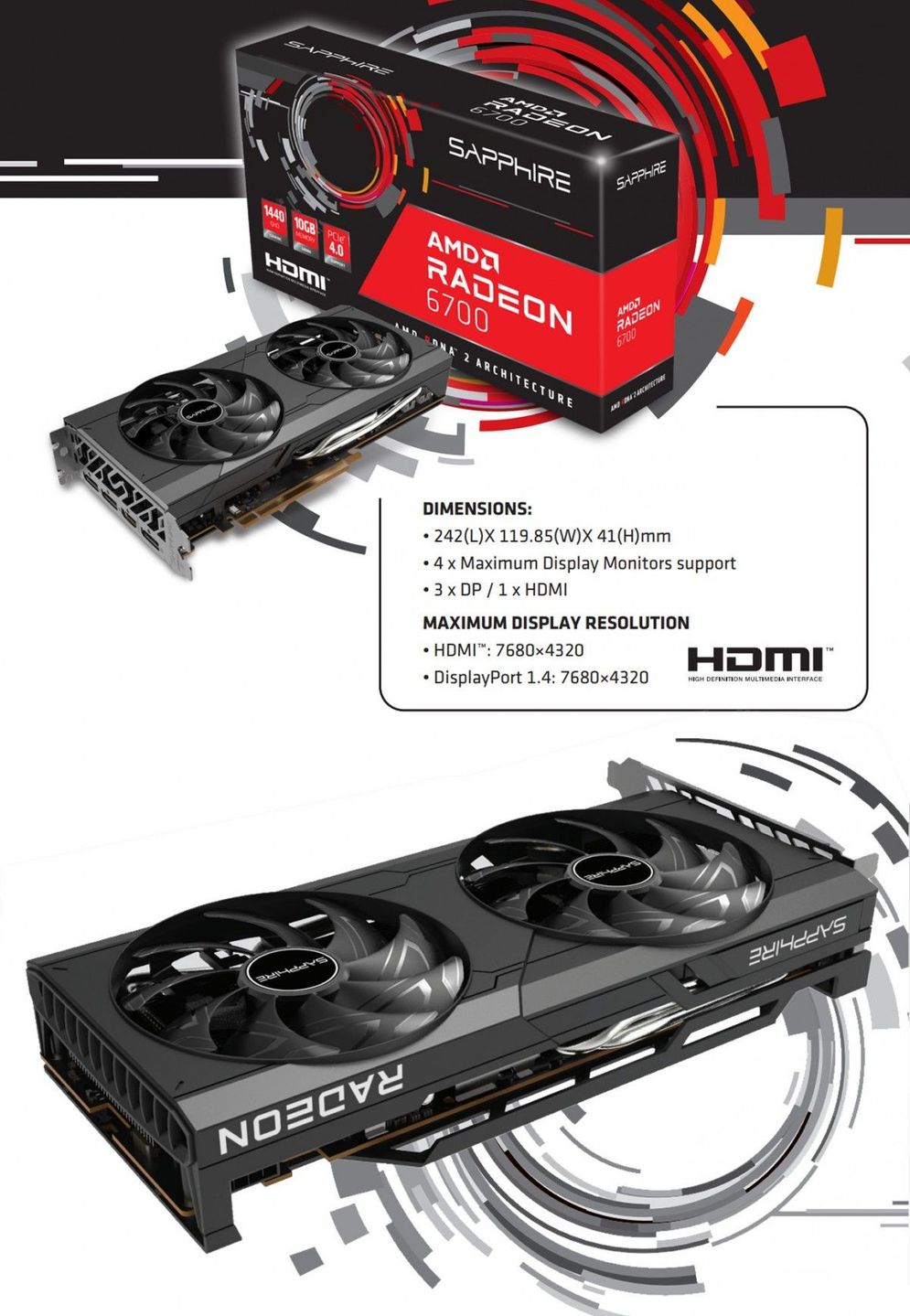 Sapphire Radeon RX 6700