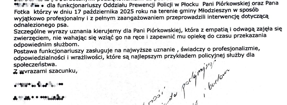 Policjanci uratowali psa