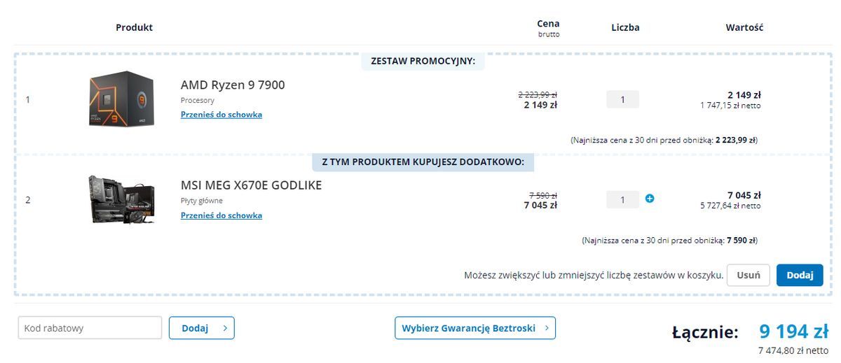 AMD Ryzen 7000 - promocja Komputronik