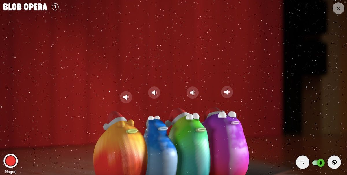 Google Blob Opera - kolędy