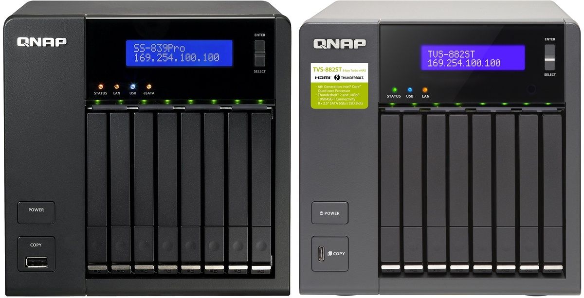 Porownanie QNAP TVS